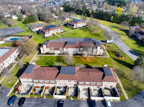 Aerial view of Quaker Meadows in Orchard Park, NY