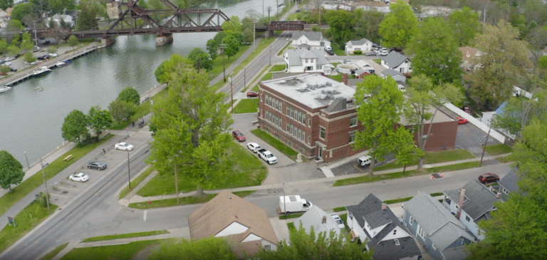 Ariel view of Canal View Commons in North Tonawanda