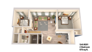 Canal View Commons Unit #201 Floor plan