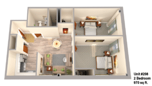 Canal View Commons Unit #208 Floor plan