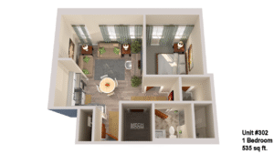 Canal View Commons Unit #302 Floor plan