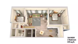 Canal View Commons Unit #201 Floor plan