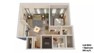 Canal View Commons Unit #202 Floor plan