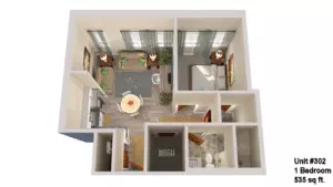 Canal View Commons Unit #302 Floor plan