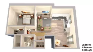 Canal View Commons Unit #304 Floor plan